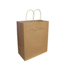 BROWN PAPER BAG WITH HANDLE 8''x4''x10'' - 250 per case