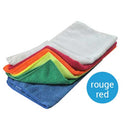 RED MICROFIBER CLOTH 14"x14" - 10 per pack