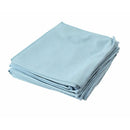 BLUE MICROFIBER GLASS CLOTH 14"x14" - 10 per pack