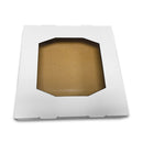 WHITE PIE BOX WITH POLYPRO WINDOW 9"x9"x1,5" - 250 per case