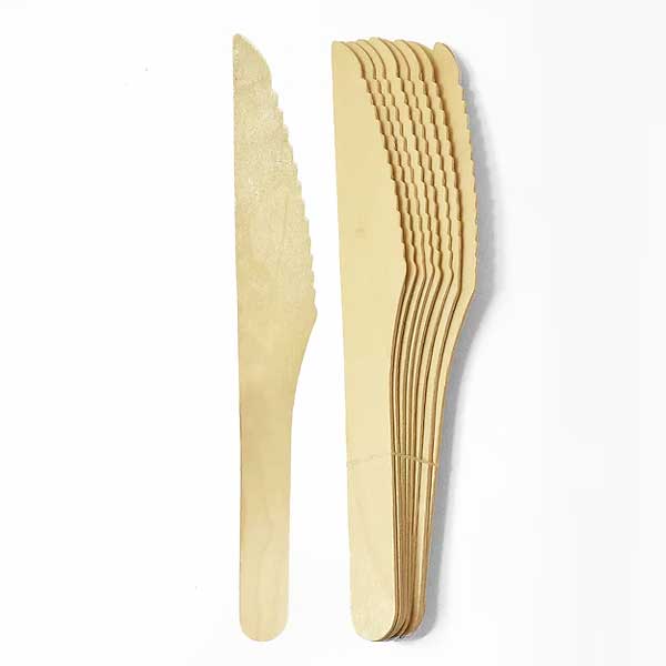 COUTEAU EN BOIS DE BOULEAU DE QUALITÉ SUPÉRIEURE 6" - 2000 par caisse