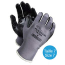 GREY/BLACK NITRILE DEXTERITY GLOVE SMALL - 12 pairs per pack