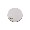 WHITE FLAT PAPER LID WITH STRAW HOLE FOR 8OZ - 1000 per case